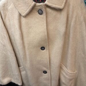 Vintage cream colored wool cape by Jole-Modell W Germany